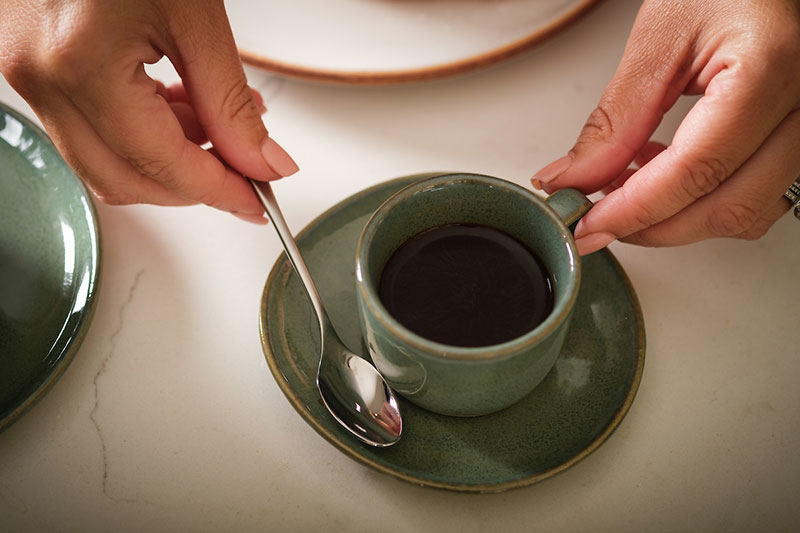  coffee cup on a saucer